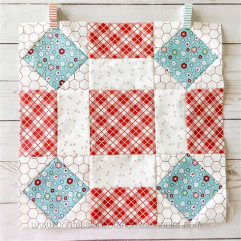 June Tailor Tutorials Rolling Stone Block Pattern 的图像结果