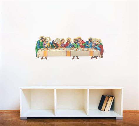 Decal O Decal Jesus Last Supper Wall Stickers (PVC Vinyl,Multicolour ...