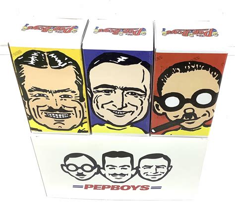 Lot - (6pc) Vintage Pep Boys Figures, Manny Moe & Jack