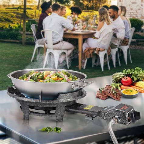 Buy ARC Outdoor Propane Burner Stove, 13” Single Propane Burner, Cast ...