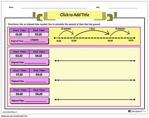 Elapsed Time Using a Number Line 的图像结果