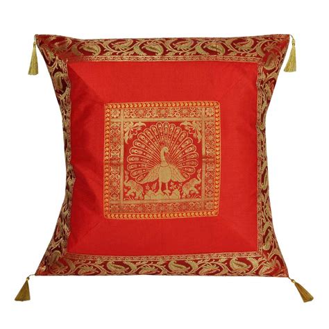 Buy Lal Haveli Home Wedding Pillow Covers for Bedroom Living Room ...