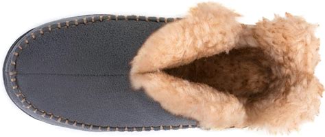 Buy Wishcotton Men's Moccasin Bootie Slippers With Cozy Memory Foam ...