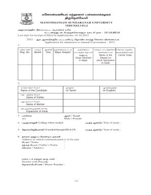 Fillable Online Convocation form - Infoster Fax Email Print - pdfFiller