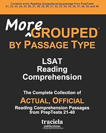 Buy More GROUPED by Passage Type: LSAT Reading Comprehension Book ...