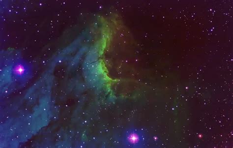 Download wallpaper nebula, in the constellation, Swan, Pelican, section ...