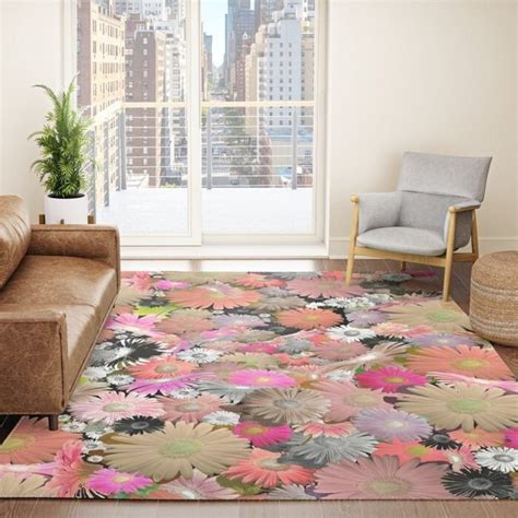 Buy Carpet Boho Happy Colorful Sunflowers for Bedroom Living Room Floor ...