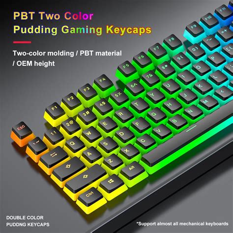Buy DTOWER Pack of 117 Gaming Working Keyboard Keycaps Universal Fit ...