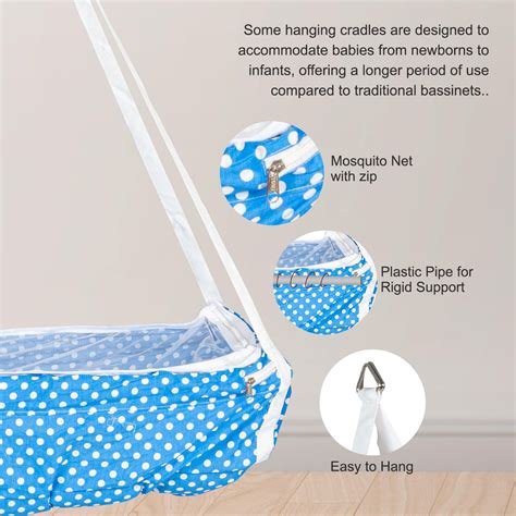 BAYBEE Cotton Baby Hanging Cradle for New Born Baby, Baby Cradle with ...
