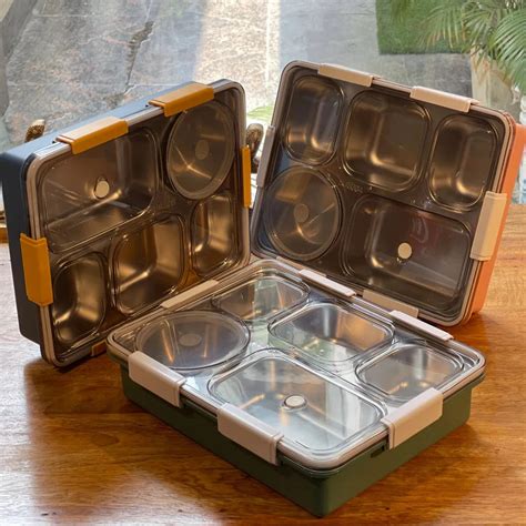 Grand Thali Bento Lunch Box (5 Grid) – The Globo