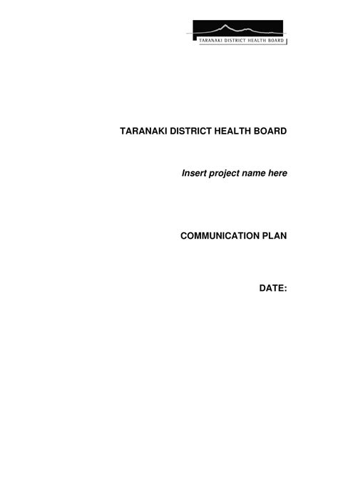Communication Plan Example 的图像结果