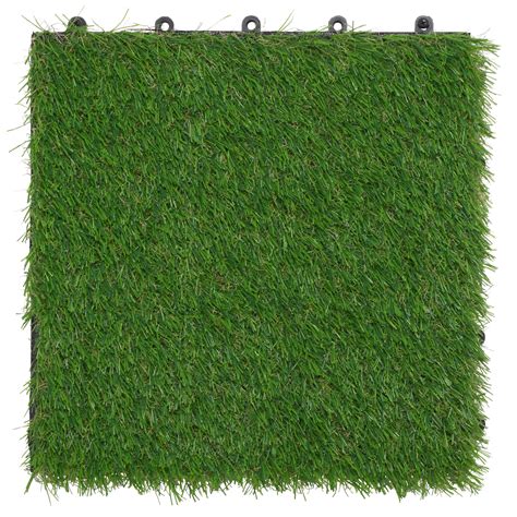SAFAVIEH Paju Outdoor Patio Grass Floor Tile, Set of 10 - Walmart.com