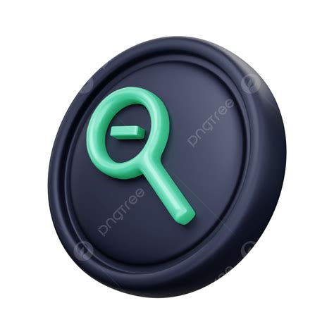 Zoom Out 3d Icon Render, 3d Zoom Out Icon, 3d Zoom Out Button, 3d Icon ...