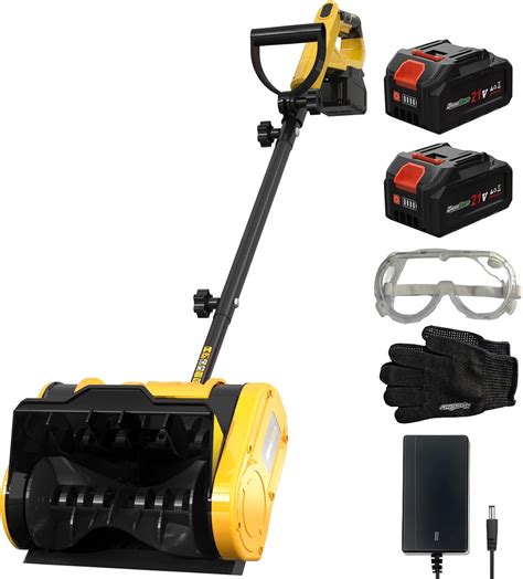 Amazon.com : 20V 14-Inch Cordless Snow Shovel, 4Ah Cordless Snow Blower ...