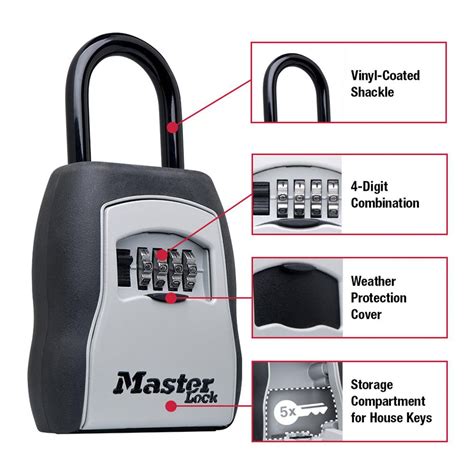 Image result for Master Lock Medium Key Safe How to Set Combination