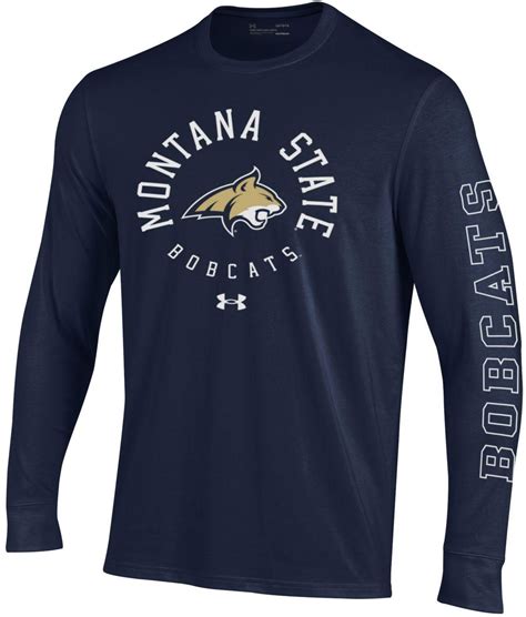 Under Armour Men's Montana State Bobcats Navy Performance Cotton Long ...