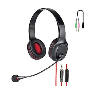 PTron Studio Lite On-Ear Wired Headphones with Mic & Volume Control ...