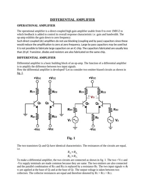Rezultat imagine pentru Operational Amplifier Lecture Notes