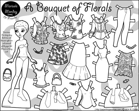 Paper Doll Colouring Book at Ebony Schomburgk blog