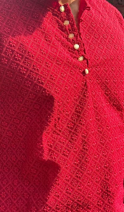Men's Chikankari Kurtas | Lucknowi Chikan Mens Kurta Online - Nazrana ...