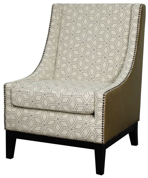 Harrison Accent Chair in Geo Diamond/Vintage Taupe