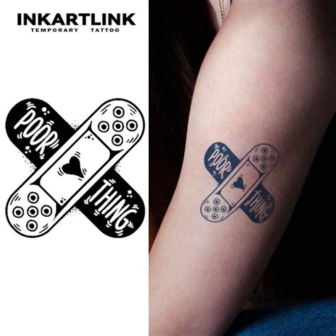 INKARTLINK INKARTLINK Temporary Tattoo Stickers, Bandage Adhesive ...