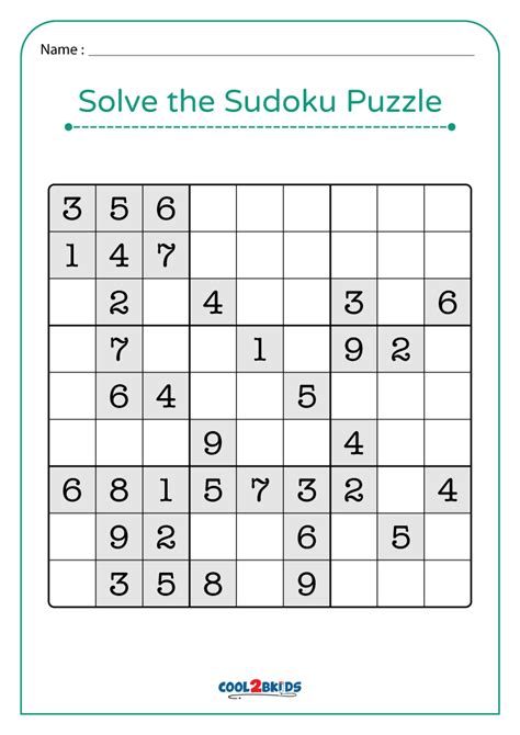 Easy Sudoku Printable 的图像结果