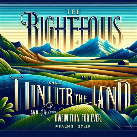 What does Psalms 37:29 mean? | Bible Art