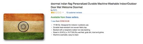 Amazon Canada Is Selling An Indian Flag Doormat And It Has Pissed ...