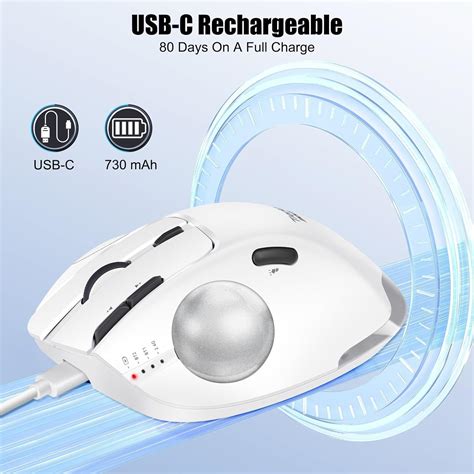 TRELC Wireless Trackball Mouse, Ergonomic Rollerball India | Ubuy