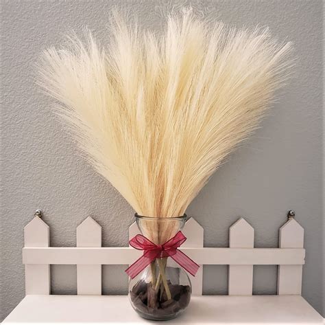 Buy GIVON JOHN Pampas Grass Decor Faux Grass Dried Pampas Grass Tall ...