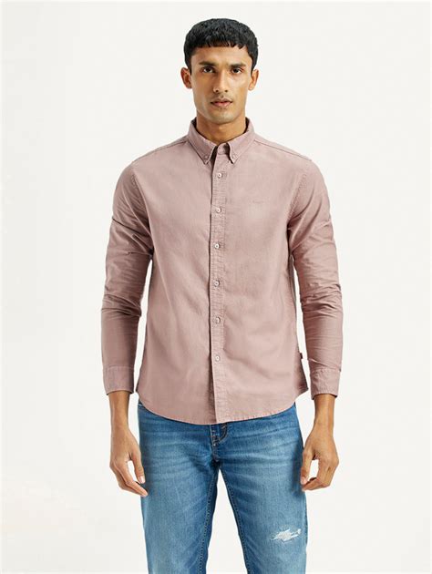 Men's Solid Overdyed Slim Fit Oxford Shirt – Levis India Store