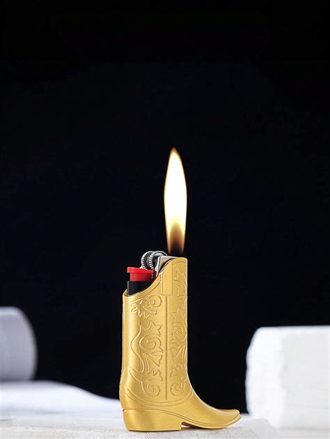 1pc Creative Metal Embossed Lighter Case For BIC J5 Disposable Lighters ...