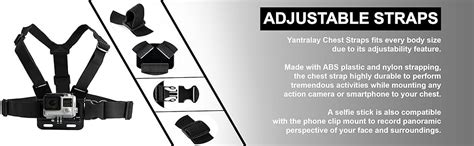 Yantralay Adjustable Chest Strap Mount, Body Belt Harness for Hero 13 ...