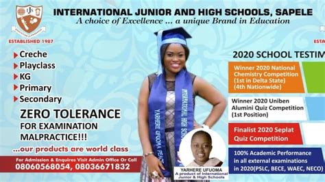 INTERNATIONAL SCHOOL, SAPELE, BIANNUAL INTER-HOUSE SPORTS COMPETITION ...