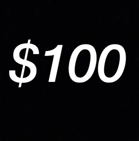 $100 Tribute