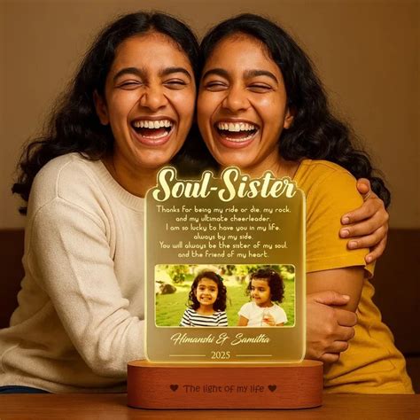 Soul sisters lamp - Gift for sister – Zoci Voci