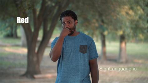 Image result for ASL Color Red