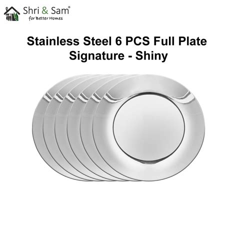 6 PCS Full Plate - Signature Shiny | Premium Stainless steel