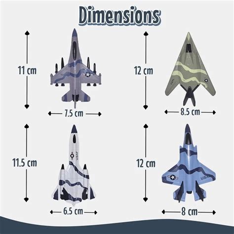 Fighter Aircraft Set of 4 – Toujoo