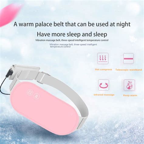 portable usb charging warm palace belt far infrared heated ultra-thin ...