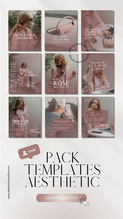 Aesthetic Rose Templates for Minimalist & Pro Instagram Feeds ...