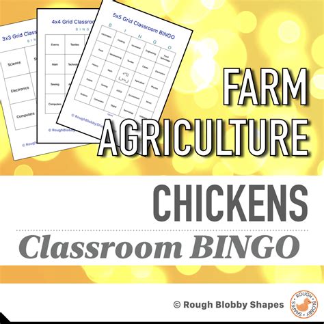 Agriculture – Chickens – Classroom BINGO Games
