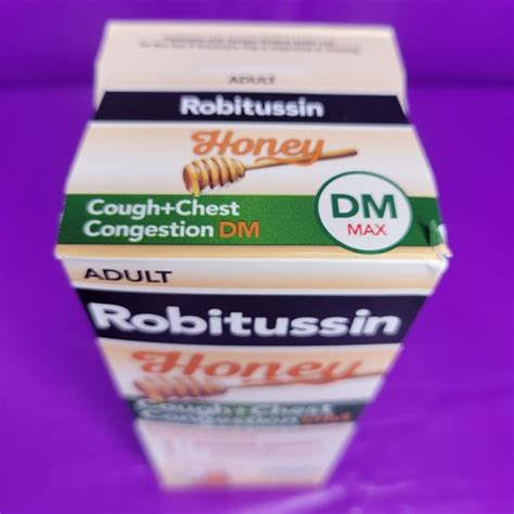 Buy Robitussin Honey Adult Cough Syrup Chest Congestion DM Max Exp 11/ ...
