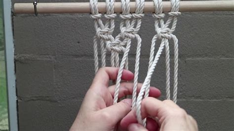 Image result for Alternating Square Knot Macrame Tutorials