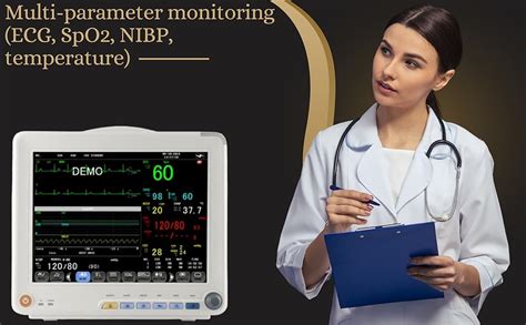 Hemodiaz Dr Diaz Multi Parameters PM12D 12.1 Inch Patient Monitor ...