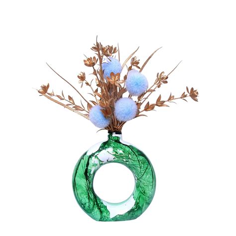 Buy GW Creations Flower Vase/Pampas Grass Vase/Ceramic Vase/Round ...