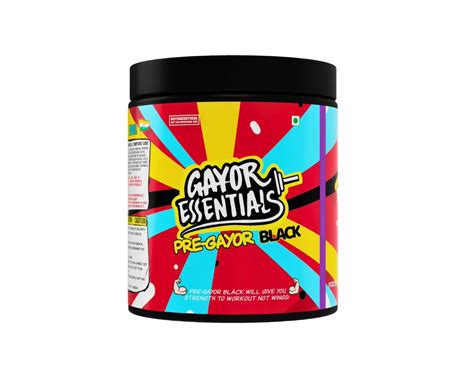 Gayor Essentials Pre Gayor Black Advanced Pre Workout Formula with L ...