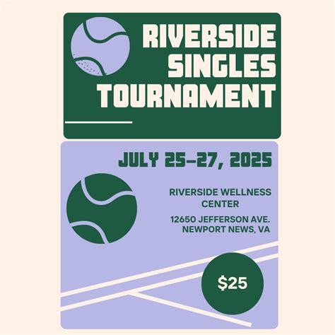 Riverside Singles 2025 - Tennis Tournament