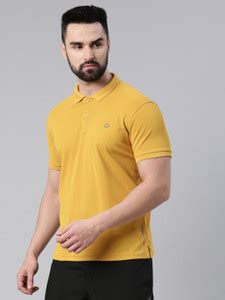 Tiger Shroff - PROWL Solid Men Polo Neck Yellow T-Shirt - Buy Tiger ...
